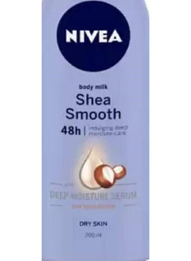 Nivea Body Lotion Shea Smooth Milk 200 Ml (Pack of 2) Dry Skin Type - Image 3